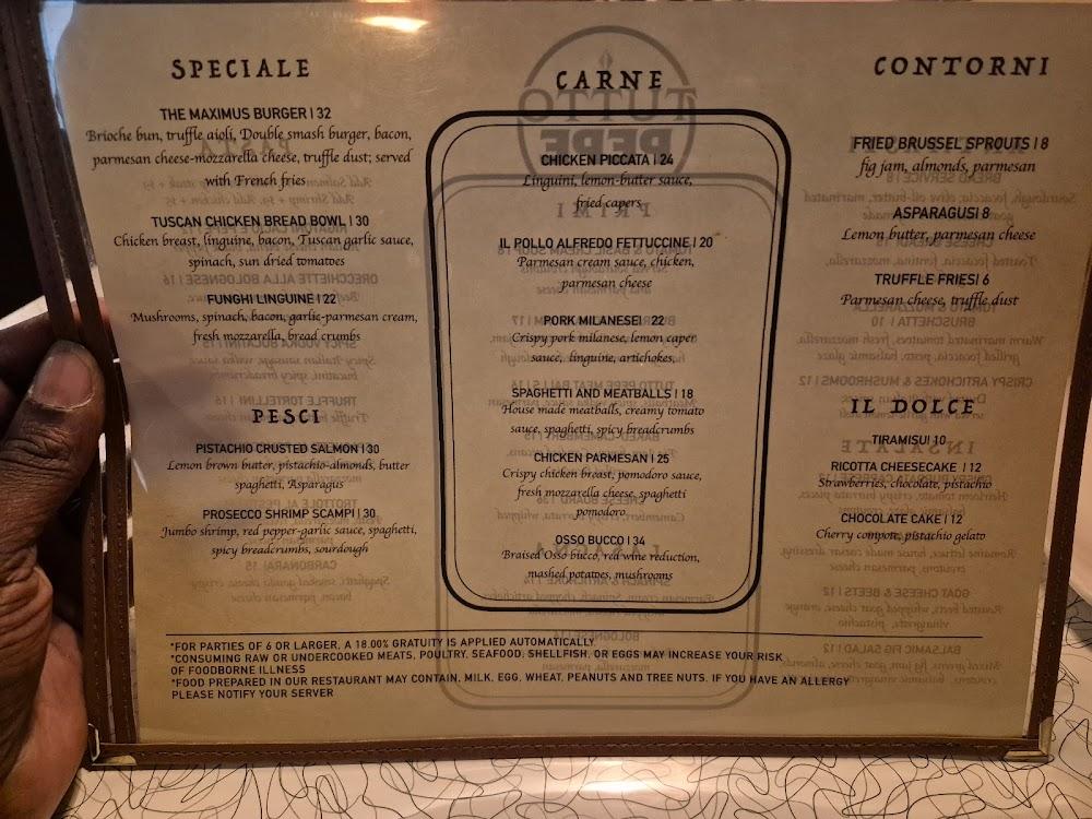 Tutto Pepe Osteria Menu image 3