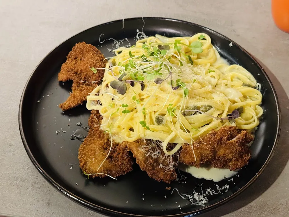 Pork Milanese Lenguini